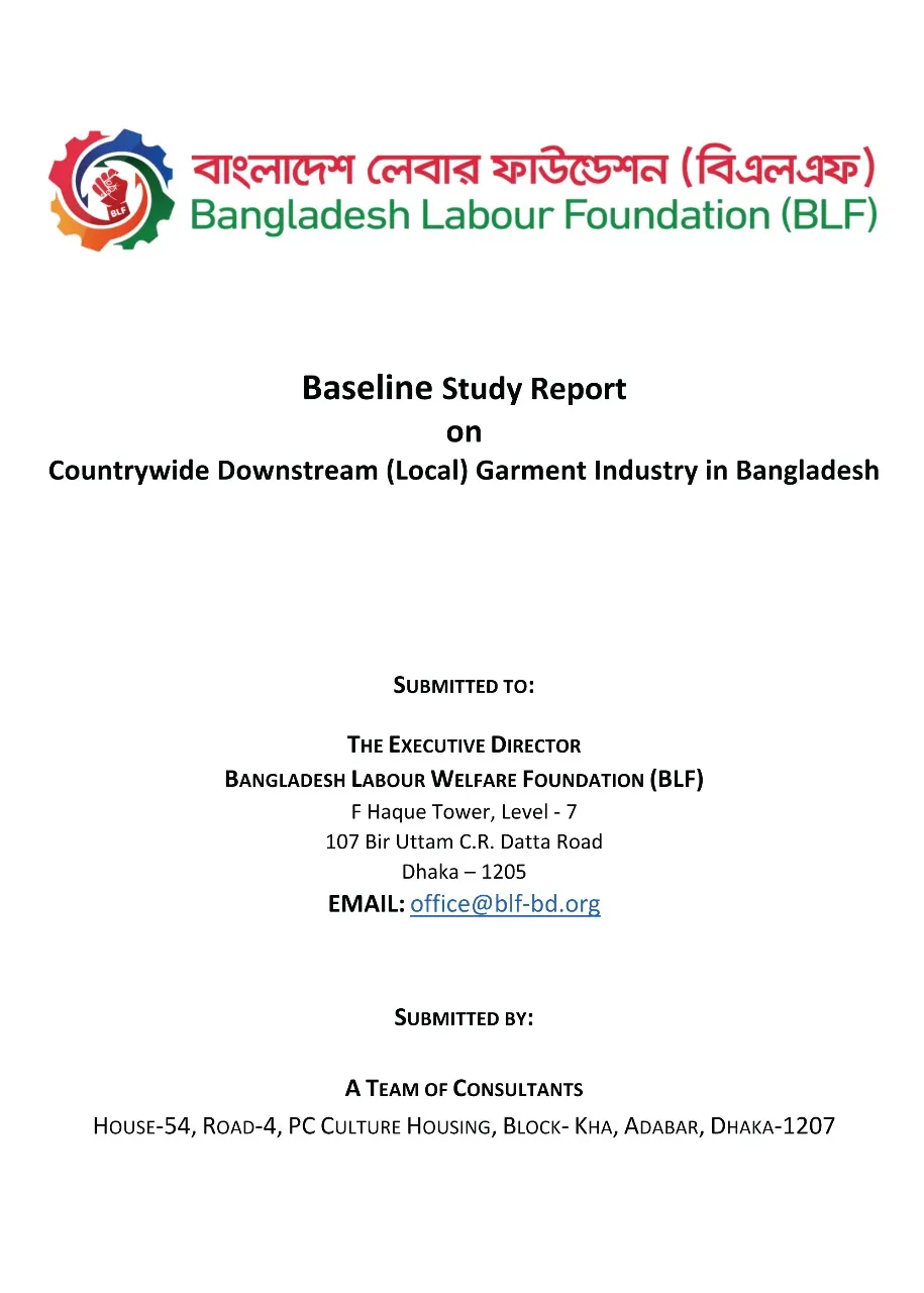 Countrywide Downstream (Local) Garment Industry in Bangladesh