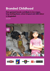 How garments brands contribute to low wages, long working hours, school dropout and child labour in Bangladesh